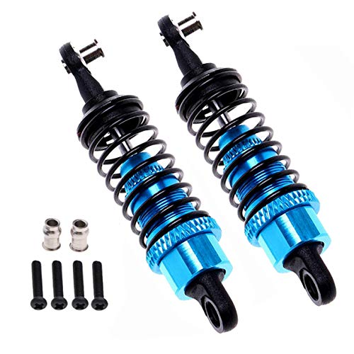 ShareGoo 2PCS Alloy Aluminum Shock Absorber Upgrade Parts for WLtoys A949 A969 A979 K929 A959-b A969-b A979-b K929- b 1 18 RC Car,Blue