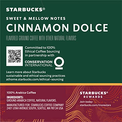 Image of Starbucks Flavored Coffee, Genuine K-Cup Pods, Cinnamon Dolce Flavored, with Sweet and Mellow Notes, Recyclable Pods, 10 Count Pods in Each (Pack of 4)