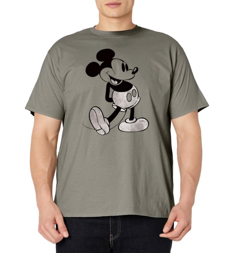 Disney - Black and White Mickey Mouse T-Shirt - image 2