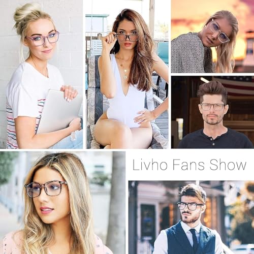 image for livho High Tech Blue Light Glasses - Advanced up to 99% Blue Light Blo