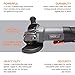 TACKLIFE Angle Grinder, Powerful 11 Amp Grinder Tool With Safe Paddle Switch, 4-1/2-Inch Power Grinders With 1 Grinding Wheel, 1 Cutting Wheel, 1 Flap Disc, 2 Wheel Guards, 1 Carrying Bag - P3AG115