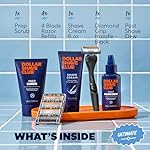 Dollar Shave Club | Ultimate Set | 4 Extra Close Refill Cartridges, 1 Handle, 1 Prep Scrub 3 ounce, 1 Shave Cream 6 ounce, 1 Post Shave Dew 3.4 ounce - Image 2