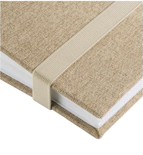 Hama Jumbo Album Fotografico In Tessuto Beige 30X30Cm 60 Pagine Bianche - 3