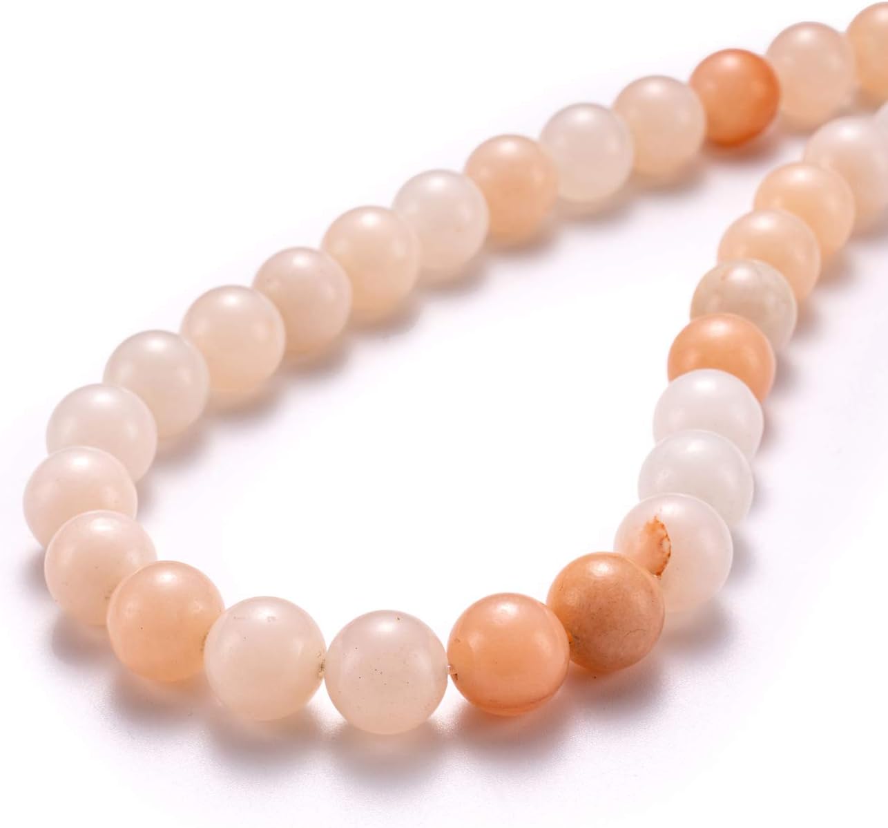 BEADIA Natural Pink Aventurine Jade Stone Round Loose Semi Gemstone Beads for Jewelry Making 6MM 61PCS Pink Aventurine 6mm