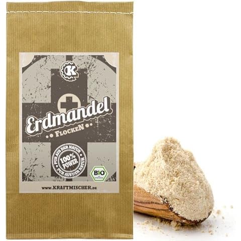 BIO Erdmandelflocken - 1kg - ROHKOSTQUALITÄT - unverwechselbare natürliche Süße, ohne Gluten Cover