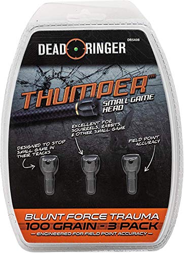 Dead Ringer Thumper Broadhead 3 Piece Bowfishing Arrow Tip With 3 Barb Grapple Points #TOP5