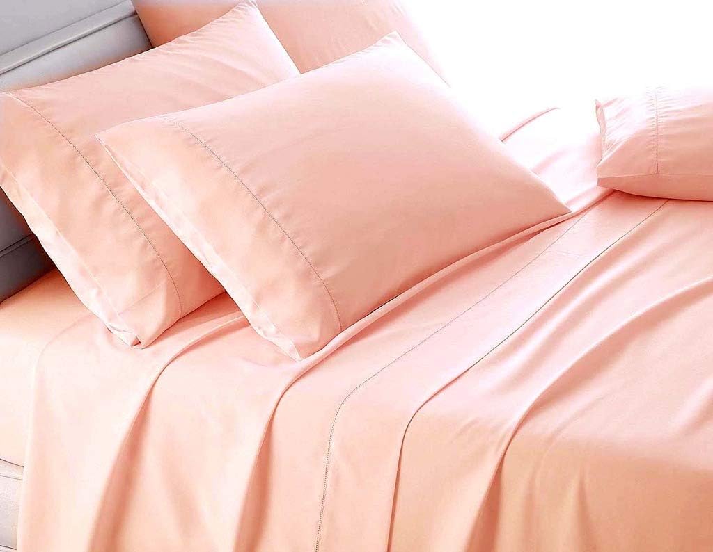 800 Thread Count Teal California King Sheet Sets - Sateen Soft Pure Cotton, 6 Piece Bed Sheets - 1 Fitted Sheet, 1 Flat Sheet & 4 Pillow Cases - Stretch Up to 21 Inches Mattress