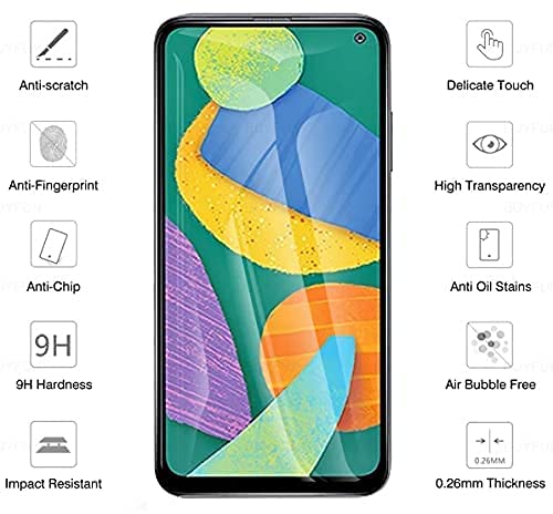Image of Screen Protector for Samsung Galaxy F52 5G (Black) Tempered Glass Edge-to-Edge 6D Screen Guard With Installation Kit