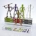 6 Pack T13 Skeleton Action Figure Set each with Scepter & 2 Hand Types, Titan 13 & Dummy 13 Multi-Jointed Movable Small Figure Toy For Kids Adult Boy Christmas Party Gift, DIY Assembly Required