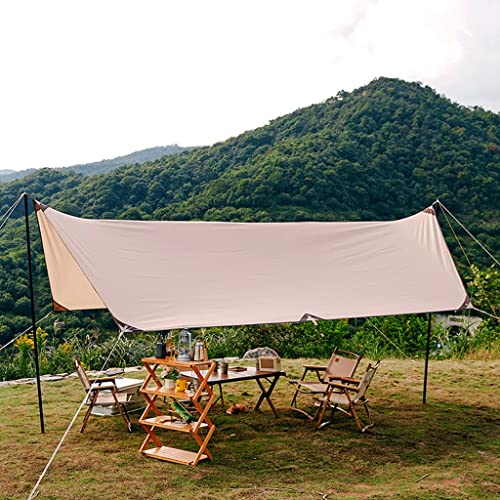 Tente de canopée extérieure RJJ pergola camping plage coton soleil - 3