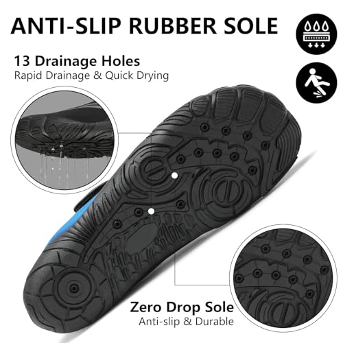 Image of Mishansha Womens Mens Water Swim Shoes Wide Toe Box Barefoot Shoes US Size 5.5-13.5 Women / 3-11.5 Men