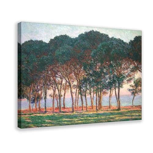 Toile Under The Pine Trees Claude Monet 30x45cm : créez un salon zen au décor de nature