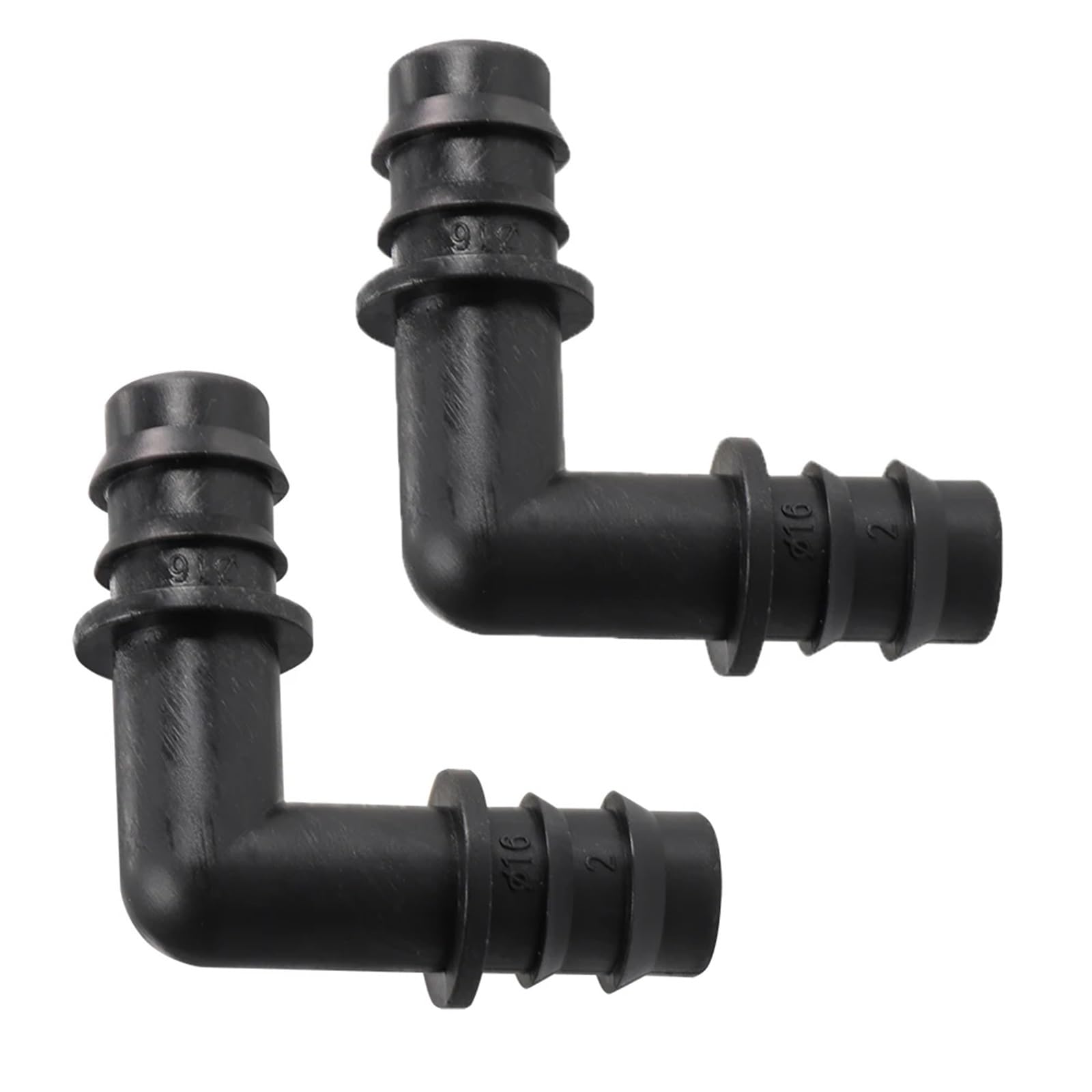 16mm 20mm 25mm Barbed Elbow 90 Degree Connector for Micro Irrigation PE Pipe Tubing Hose Drip Connect Fitting Garden Watering(25mm)
