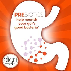 Align DualBiotic, Prebiotic + Probiotic for Women and Men, Help Nourish and Add Good Bacteria for Digestive Support, Natural Fruit Flavors, 60 Gummies (Pack of 2)