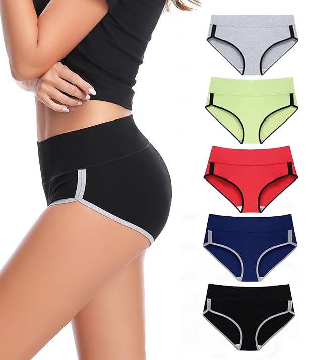 diving deep Panties For Women | High Waist Panty For Girl |Lightweight & Cotton High Waist Full Coverage Panty | Soft, Breathable & Comfortable Daily Underwear | Stretchable Hipster Briefs | Pack of 5-picture-36
