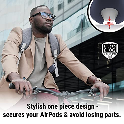 Catalyst - Waterproof Case For Airpods Pro (1St & 2Nd Generation), Protective Silicon, Wireless Charging, Carabiner, Shockproof, Silicone Sealing - Apple Accessories - Army Green #TOP2