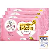 桐灰 命の母カイロ おなか用 【公式】 じんわり温まる衣類に貼るカイロ 10個入×4個 生理の時などの冷えに 冷え対策に 小林製薬 おまけ付【まとめ買い】 【Amazon.co.jp限定】