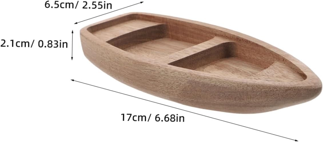 VILLCASE 2pcs Miniature Wooden Boat Model Sailboat Sculptures with Detailed Craftsmanship Artistic Canoe Figurines for Home Office Shelf Decor Unique Nautical Table Ornaments