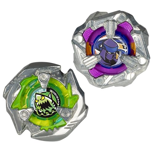 BEYBLADE X Knife Shinobi 4-80HN and Keel Shark 3-80F Dual Pack Set with 2 Right-Spinning Tops; Battling Top Toys for 8 Year Old Boys and Girls