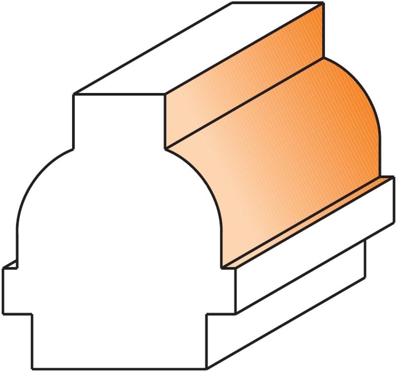 CMT 855.308.11F Ovolo Sash Bit (Female), 1-7/64-Inch Diameter, 1/4-Inch Shank