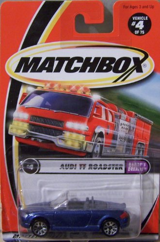 Matchbox Audi TT Roadster escala 1:64 azul miniatura 2