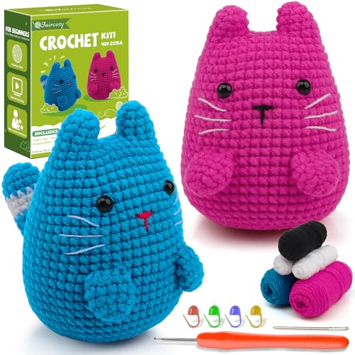 Faircosy Crochet Kit for Beginners Crocheting:...