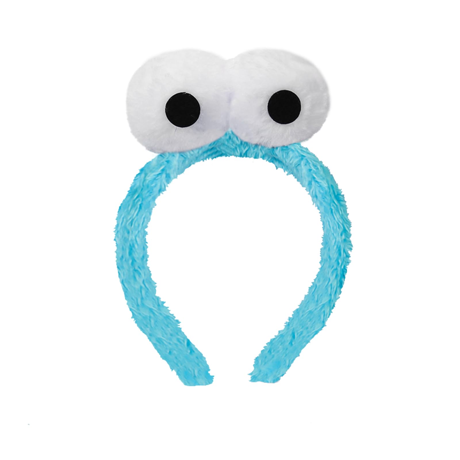 DVOFU Eyes Headband Adorable Monster Headwear Cartoon Fuzzy Costume Novelties Headbands for Halloween Party Wear Accessory (Blue)