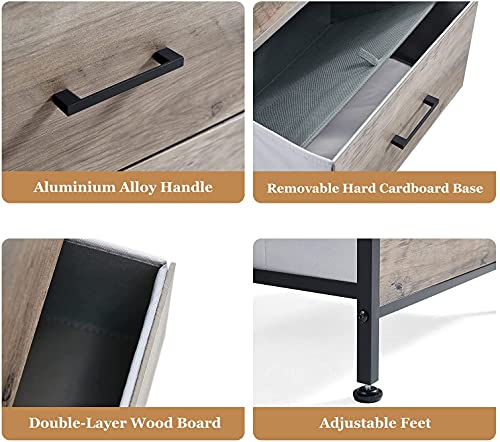 LINSY HOME Dresser with 8 Drawers, Wood Top Dresser for Bedroom, Large Capacity Dressers Organizer Chest of Drawers for… - Image 7