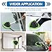 wuyaoyao Car Windshield Cleaning Tool, Car Windshield Window Cleaner, Auto Window Glass Cleaning Kit with Extendable Handle & Reusable Microfiber Pad & Spray Bottle, Universal Car Accessories (Green)