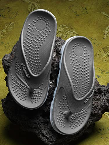 Image of SOLETHREADS Active Ortho | Durable | Sturdy | Light | Comfortable | Shock Absorbent | Slippers | Flip Flops for Men