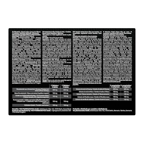 Fórmula Natural de Acción Rápida para Hombre – Complejo Herbal – 16 Comprimidos – Extractos Vegetales Seleccionados (Puro)