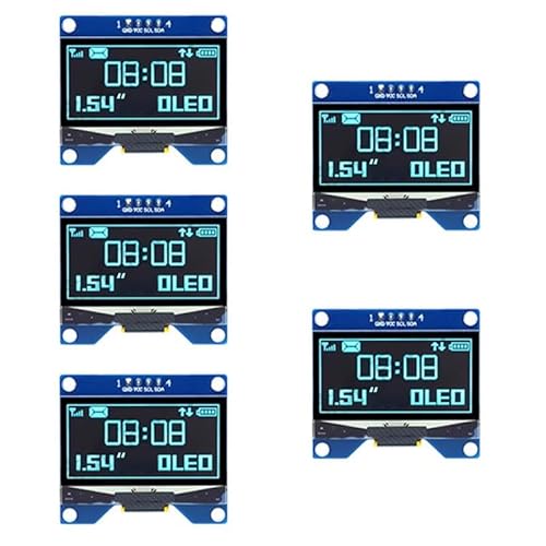 5�� �u���[ 4�s�� 1.54�C���` OLED �f�B�X�v���C 128x64 �s�N�Z�� CH1116 �h���C�o�[ ���Ȕ����X�N���[��