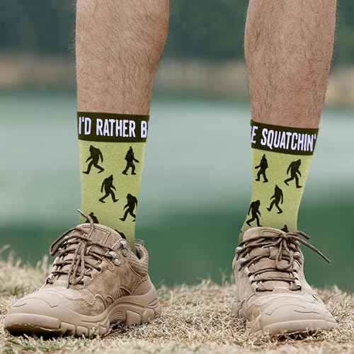 Image of VICRAZY Father Day Gifts for Husband, Dad, Grandpa, Men - First Mother's Day for Pregnancy Mom, Wife - Funny Bigfoot gifts