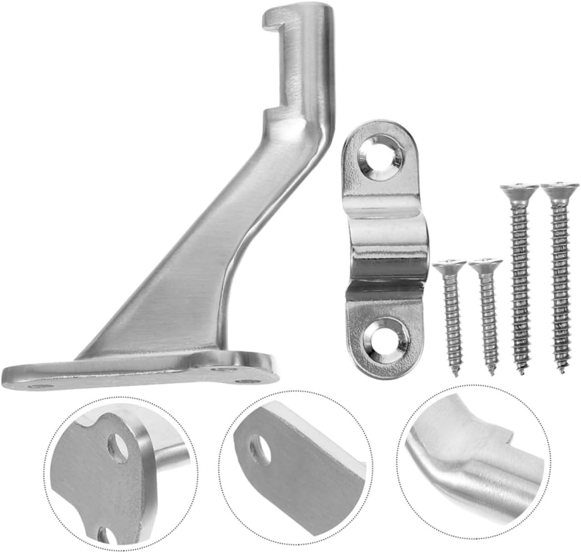 jojofuny 2sets Outdoor Steps Railings Staircase Handrails Bracket Stair Rail Bracket for Indoor Stairs