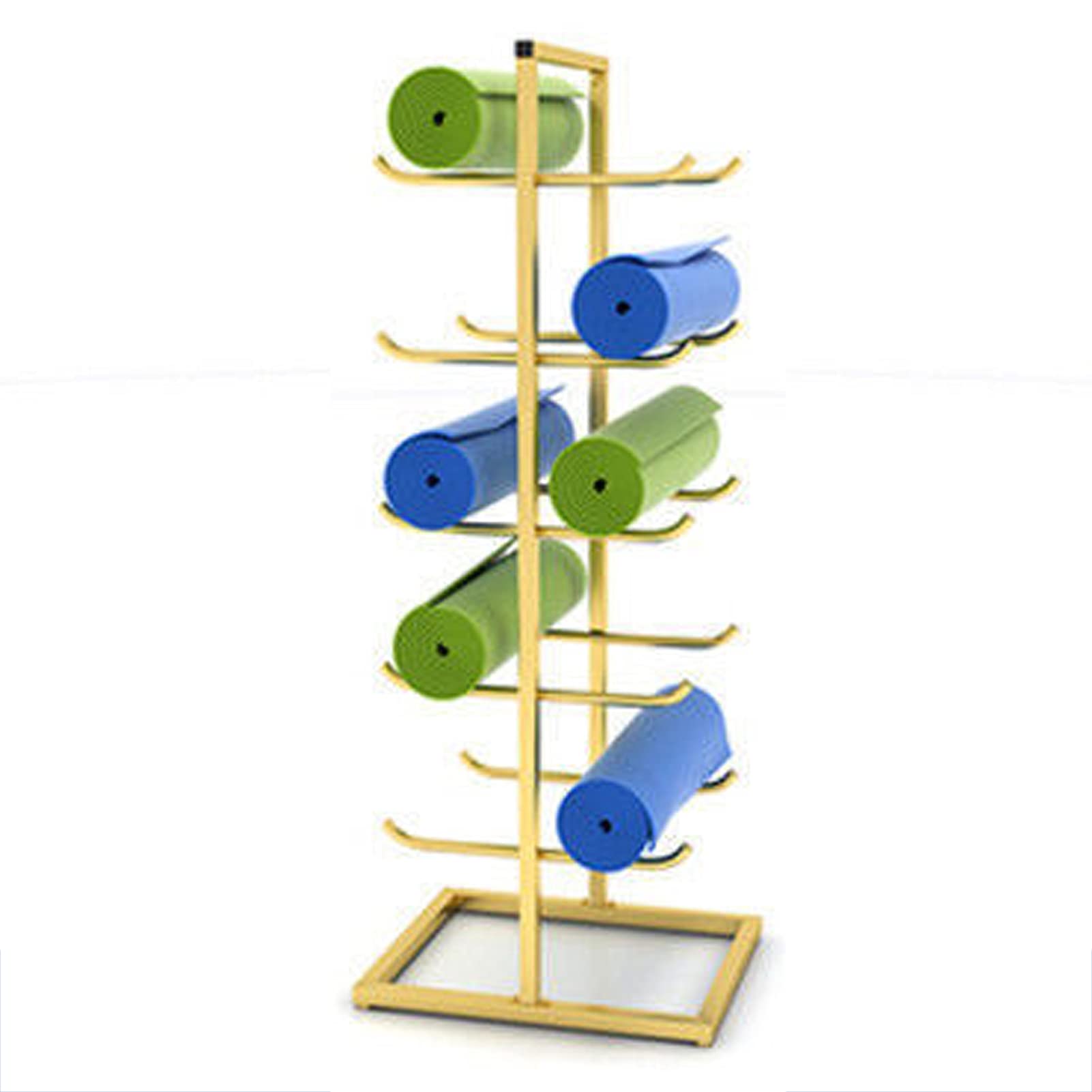 Support de tapis yoga au sol pour ranger les rouleaux de fitness encombrants