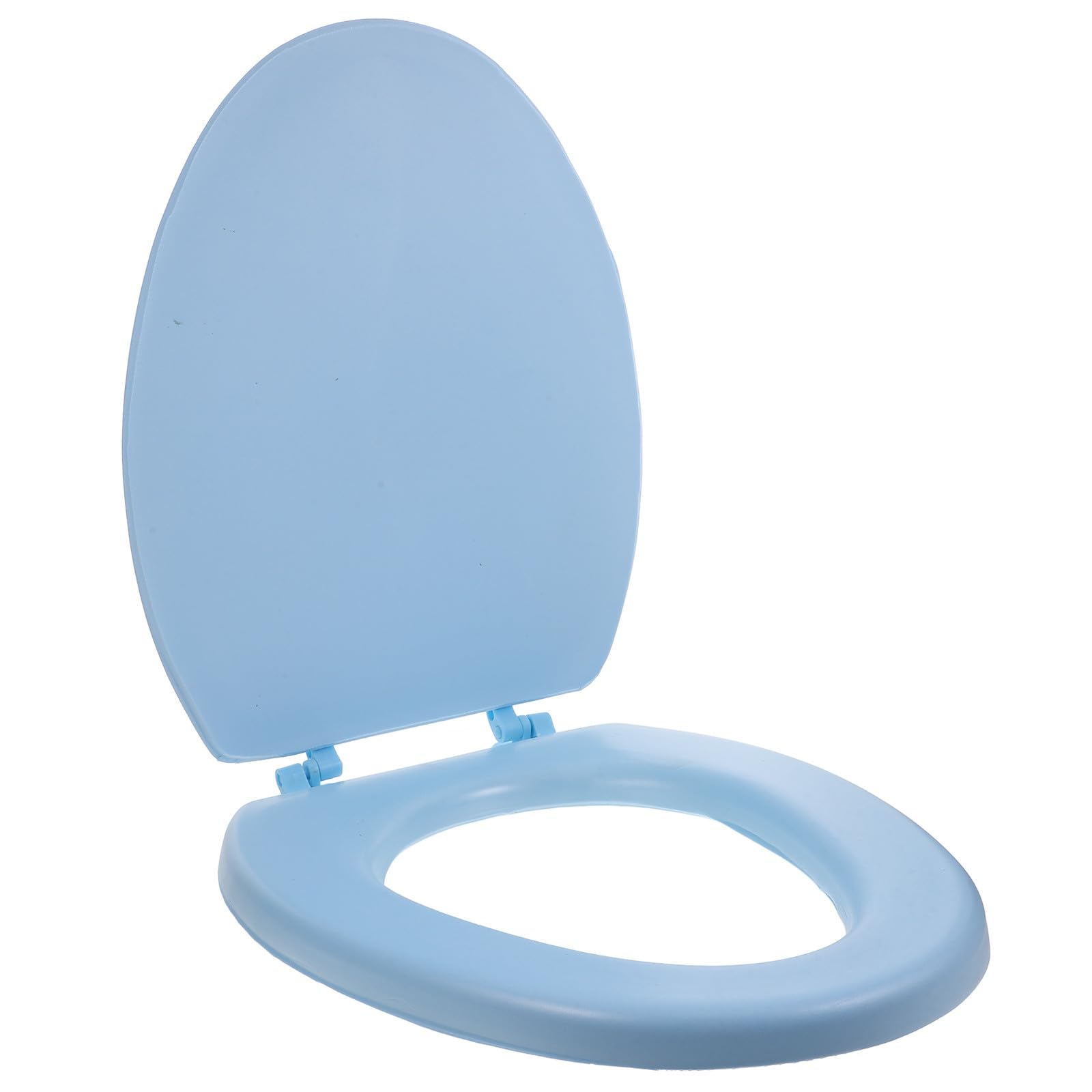 SOLUSTRE Gepolsterter Schaumstoff Toilettensitz mit V Förmigem Boden Langlebiger Ersatz Toilettensitz für Badezimmer und Öffentliche Toiletten Abnehmbarer Toilettensitzbezug