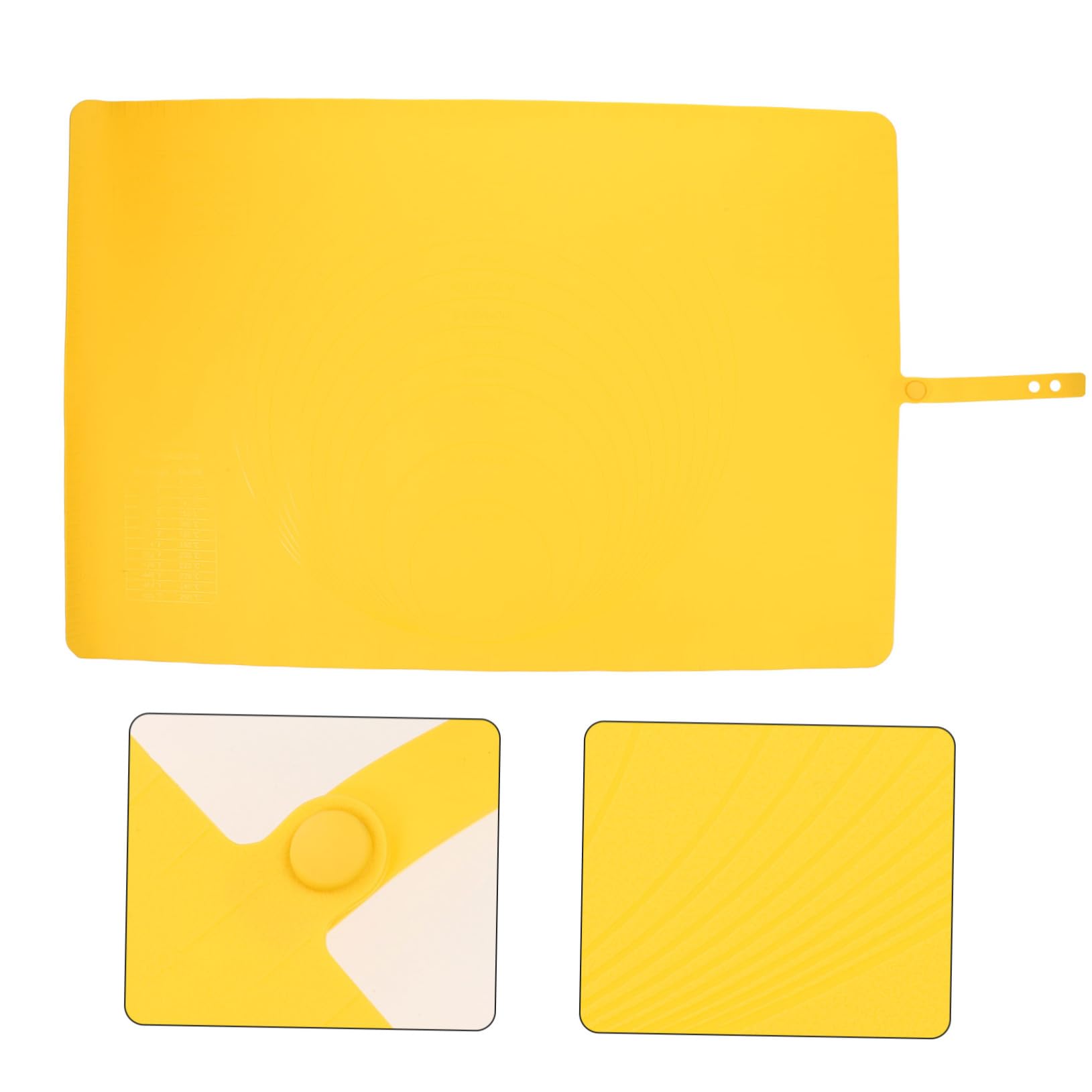 Estera Antideslizante para Hornear de Silicona Amarillo Grande | Amasar Masa de Pan y Pastelería, Superficie Antiadherente Segura, Accesorio de Cocina