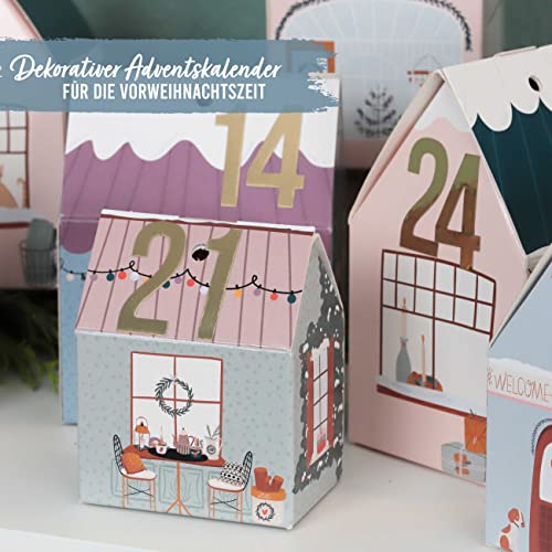 Adventskalender zum Befüllen aus Papier für kreative DIY-Projekte