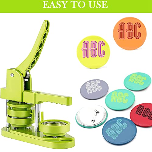 Kopinma 100 Round Button Making Supplies, 58mm Pin Making Kit for Button Maker Machine Metal Button Badge Kits - Image 2