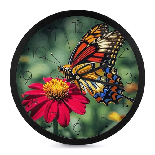 Horloge murale moderne ronde décorative à quartz avec chiffres - 2
