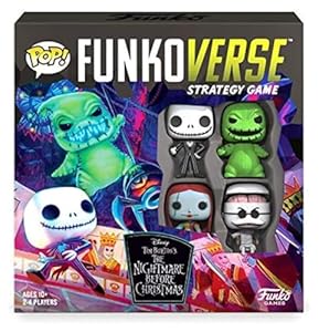 Funko Games Board 0-Base The Nightmare Before Christmas Funkoverse - TNBC - Light Strategy Board Game for Children & Adults (Ages 10+) - 2-4 Players - Collectible Vinyl Figure - Gift Idea
