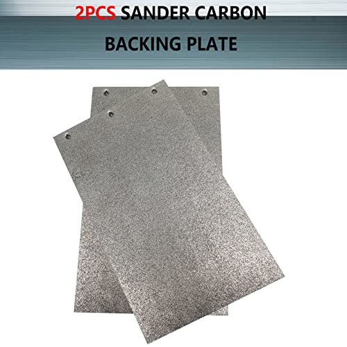 2Pcs 171X110X2Mm Carbon Backing Plate,Power Tools Grinder Motor Replacement Part Polisher Carbon Plate,For Makita 9403 Belt Sander Replacement Part #TOP3