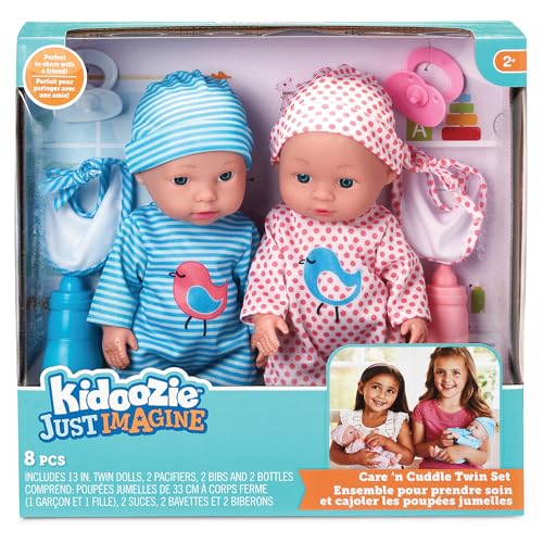 Set de muñecas gemelas para jugar de Kidoozie Just Imagine miniatura 6