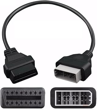 for Nisan 14 Pin Male to 16 Pin Female OBD2 OBDII Diagnostic Tool Adapter Extension Connector Cable 14PIN OBD2 40cm OBD Cable