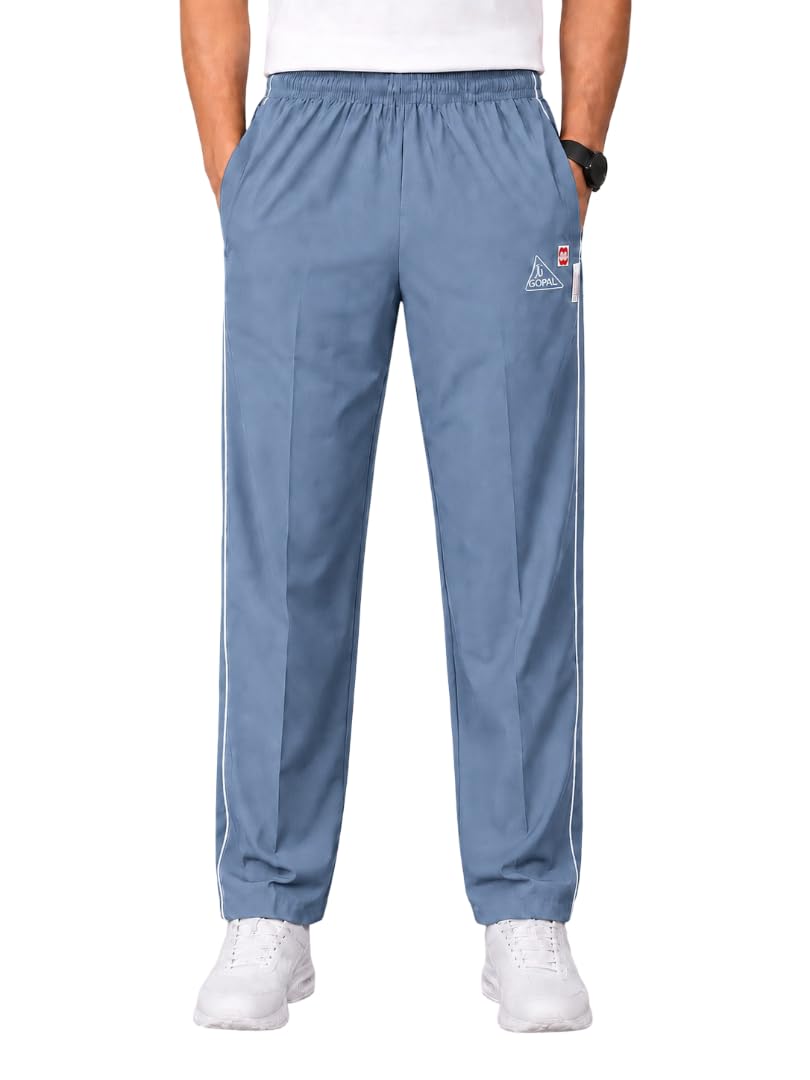 NS Men's Track Pants | No Wrinkles | No Colour Fade | Regular Fit Sports Lower with Side Stripe | Comfortable Joggers-image-5