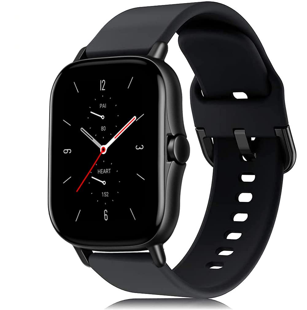 20mm/22mm Silicone Watch Band Compatible for Amazfit GTR 42mm/47mm/GTR2/2e/GTS/GTS 2,Quick Release Sport Wristband Compatible for Huawei Watch GT/2/2e/Pro 42mm