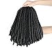6Pcs 14 Inch Synthetic Dreads Soft Dread Locs Hair Twist Braids Crochet Hair 30 Strands Dreadlocks Braiding hair Extensions 1B