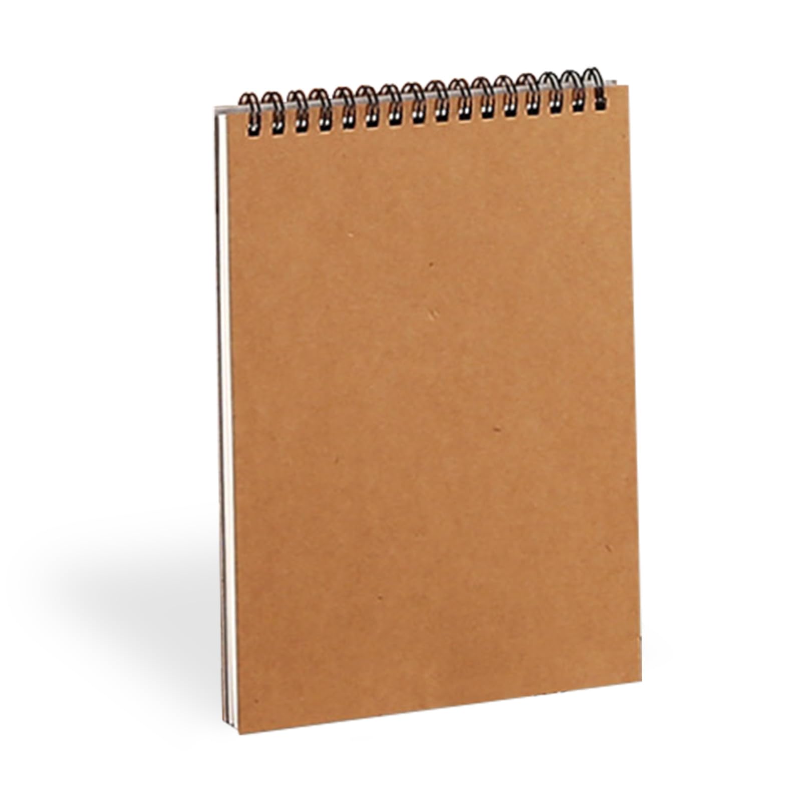 A5 Sketch Books, 160GSM Thick Beige Spiral Bound Watercolour Sketch Pads, A5 Spiral Bound Hardback Sketchs Pad, Sketch-Books Drawing Paper for Adults Student Artist(Size:A5)