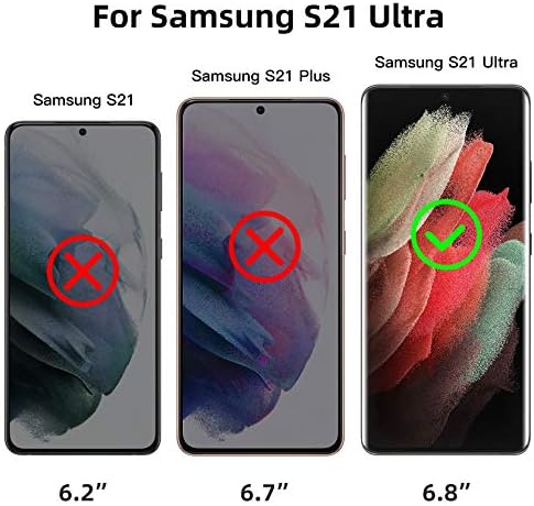 Mowei [3+2 Pack for Galaxy S21 Ultra Screen Protector [100% Fingerprint Unlocking] 3X 3D Curved Tempered Glass & 2X Camera Lens Protector for Samsung S21 Ultra 5G
