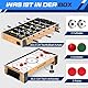 SereneLife Multifunktionstisch, Spieltisch 2in1 Airhockey Tisch & Mini Tischkicker, Air Hockey Spieltisch mit Tischfußball mit 2 Kickerbälle & 2 Pucks, Kickerbälle Kinder & Erwachsene Platzsparend